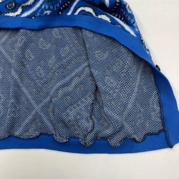 Blue Patterned Women's Cardigan - Picture 11 of 12